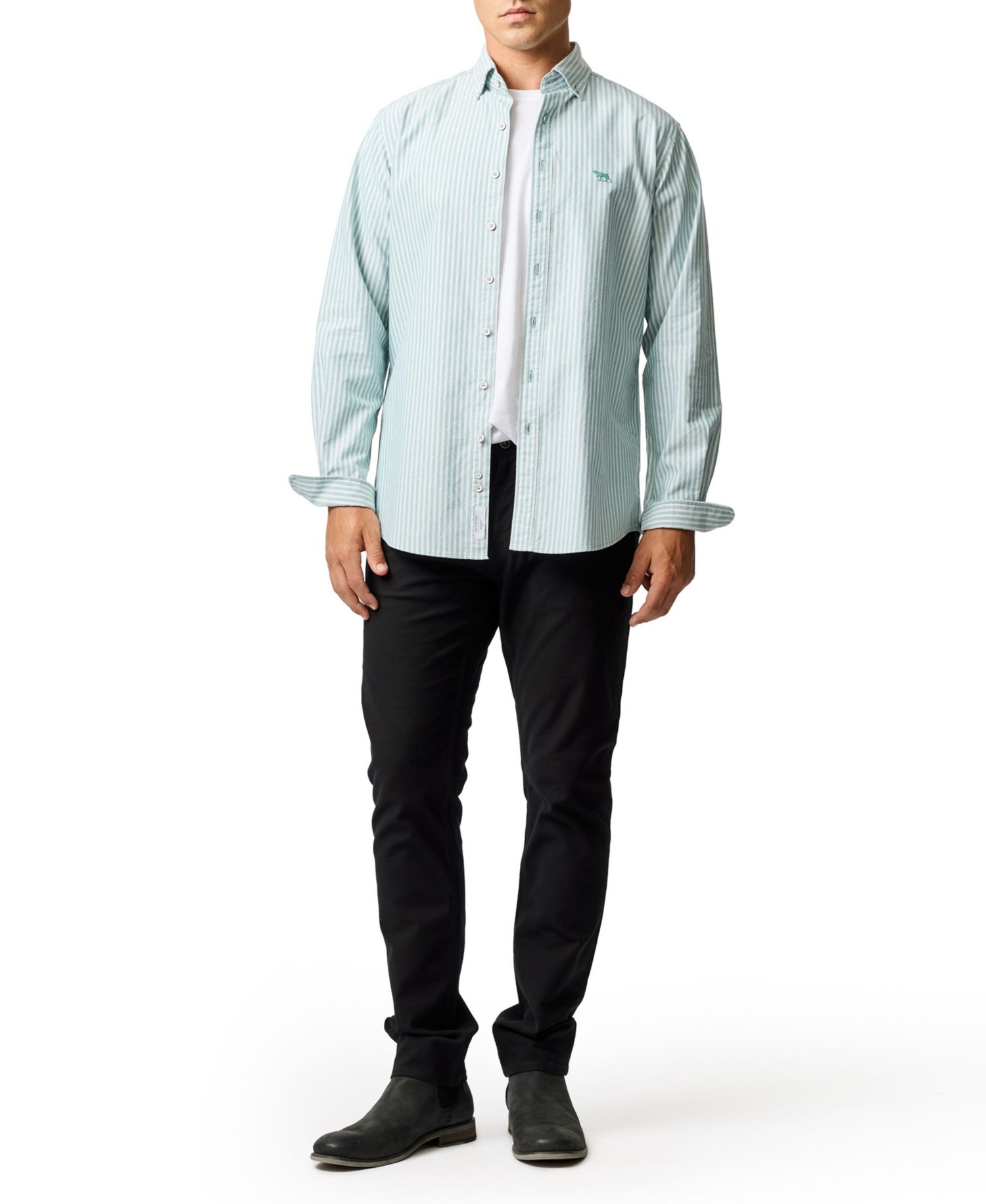 Men's Gunn Oxford Stripe 4 Long Sleeve Shirt