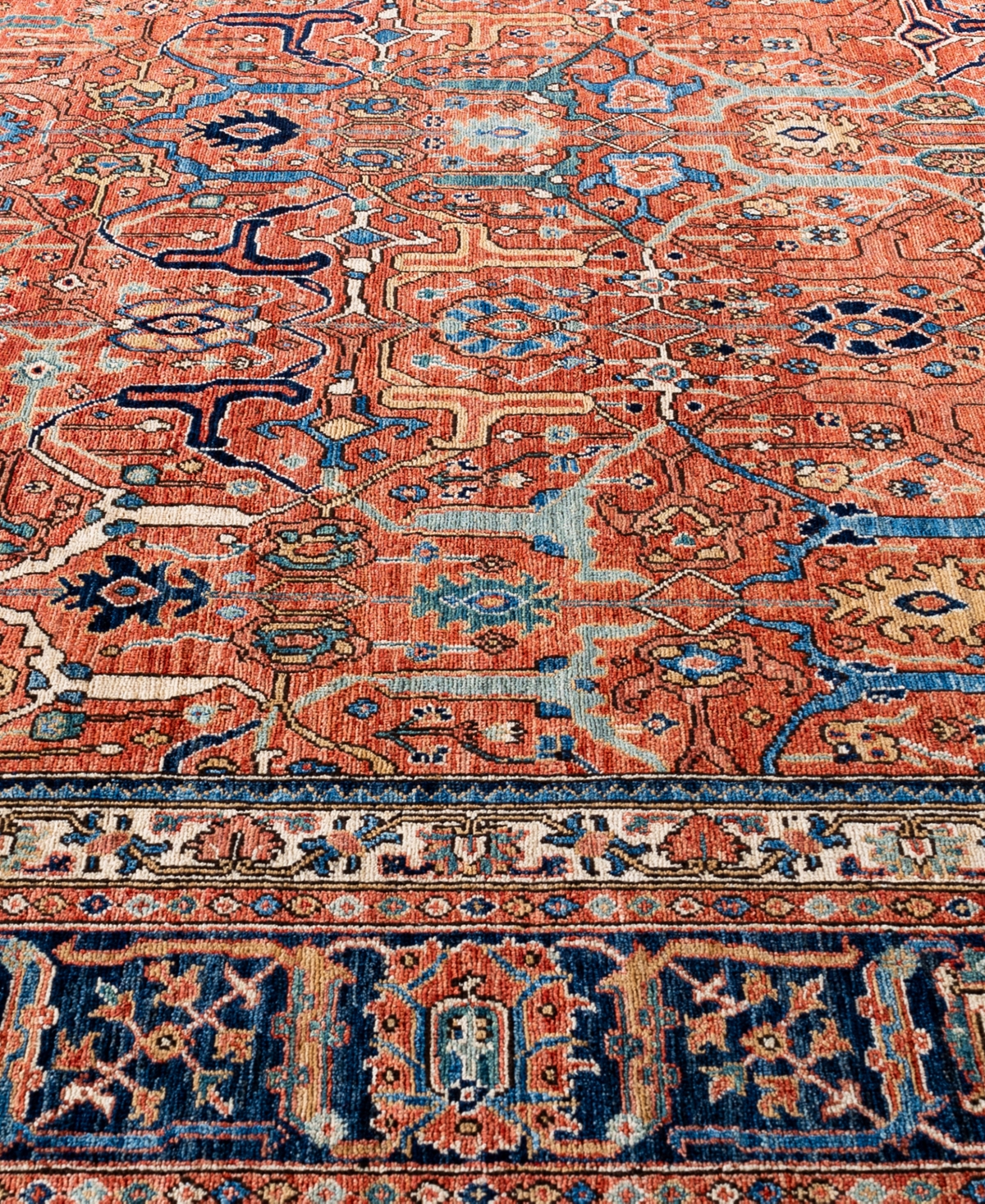 Adorn Hand Woven Rugs Serapi M0103-75 10'x13'9" Area Rug In Orange