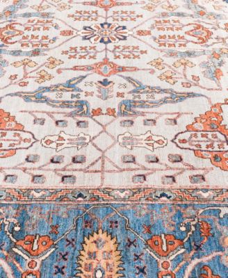 Adorn Hand Woven Rugs Serapi M0103 85 Rug Collection In Gray