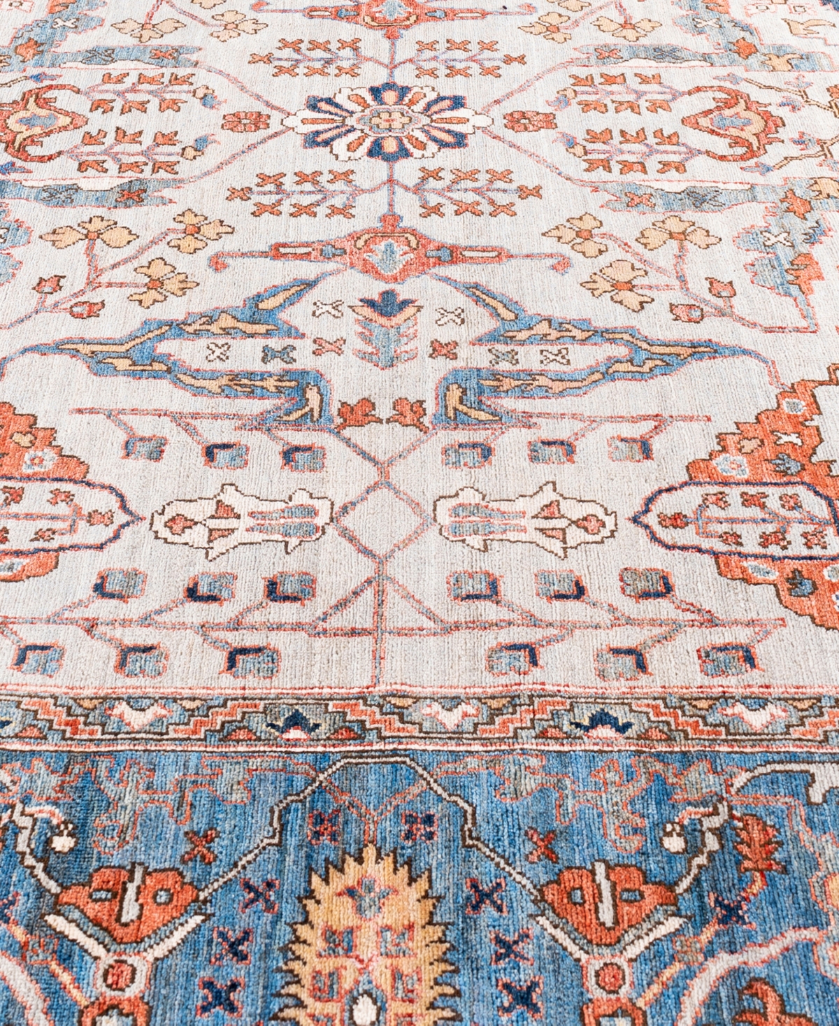 Adorn Hand Woven Rugs Serapi M0103-85 8'11"x12' Area Rug In Gray