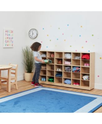 30 Cubby Mobile Tray Storage Cabinet, 5x6