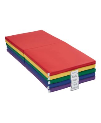 SoftZone Folding Rainbow Rest Mats, Assorted, 5-Piece