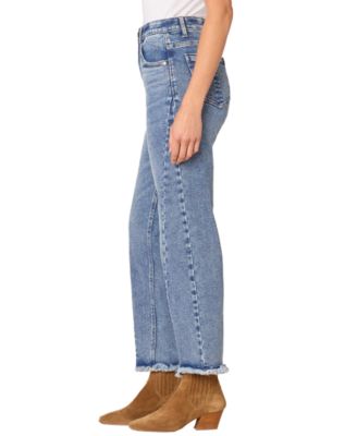 Petite High Rise Solid Ankle Pants