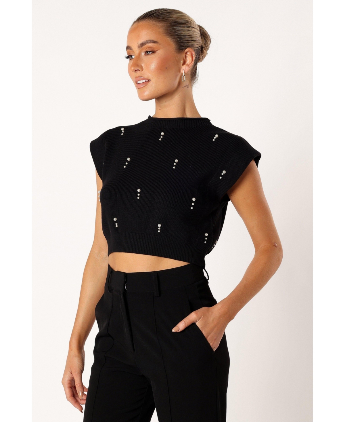 Petal and Pup Women's Malani Beaded Top - Black