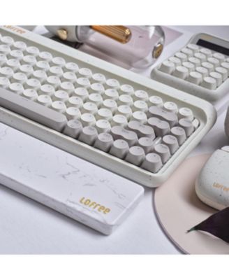 Marble Palm Rest for Computer Keyboard, Ergonomic Design Wrist Rest for Typing Pain Relief, Desk Pads Support Hand and Arm, Stain Resistant