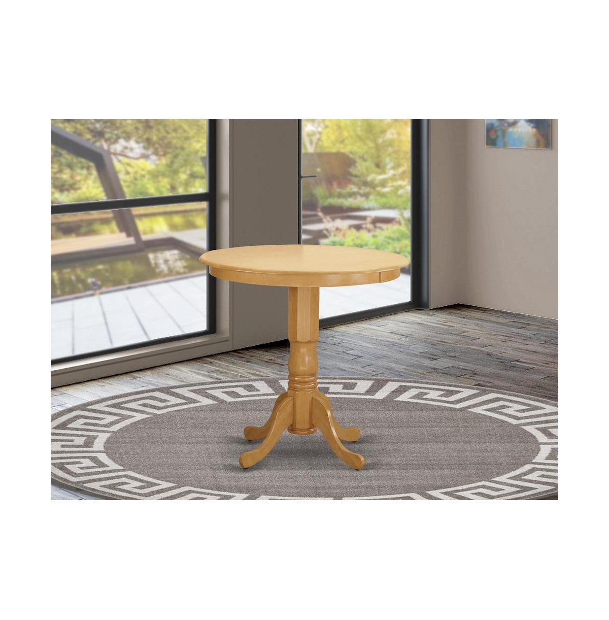 East West Furniture JACF3-oak-c 3 Pc counter height Dining room set-pub Table and 2 counter height Chairs