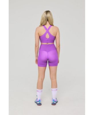 High Support Elite Crossback Sports Bra - Purple