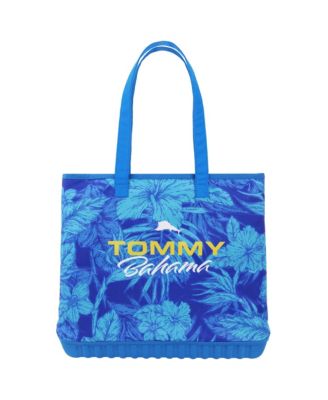 Water-Repellent Tote with Pouch – Tropical Floral Print