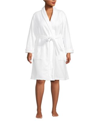 Women's Plus Size Cotton Terry Knee Length Spa Bath Robe