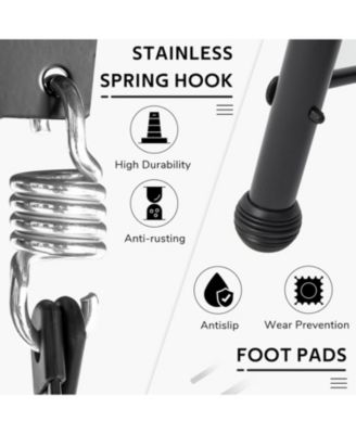 3 Seats Porch Swing Chair with Adjustable Backrest & Canopy