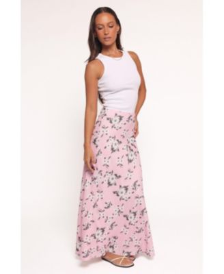 Women's Evie Maxi Skirt - Pink Floral
