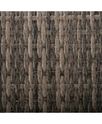 8pc Half Round Patio Rat Sofa Furniture Set w/ Side Tables,