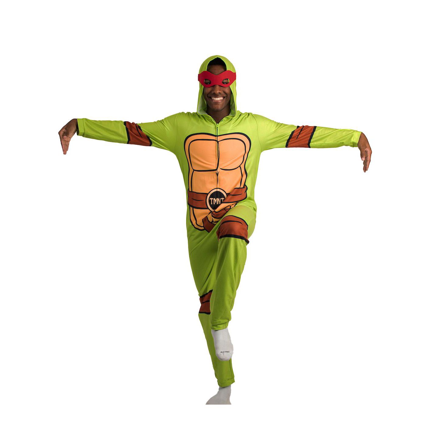 Детские игрушки Teenage Mutant Ninja Turtles Hooded Cosplay Footed Coveralls, 1-Piece, цвет: Зелёный — фото 7
