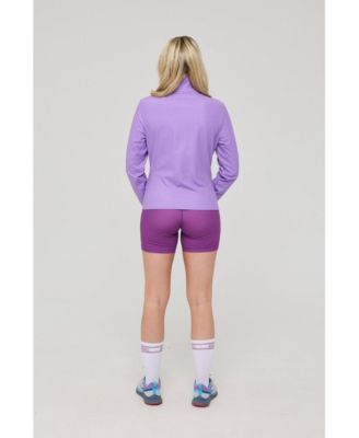 Infinite Cropped Zipped Jacket - Purple