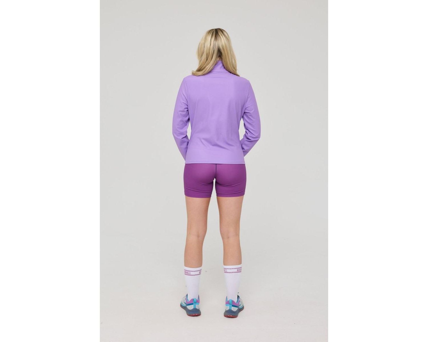 Infinite Cropped Zipped Jacket - Purple