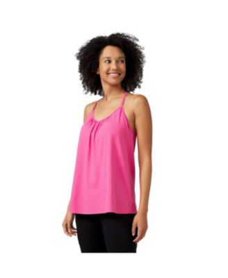 Women's Microtech Chill B Cool V-Neck Cami Top with Built-In Bra