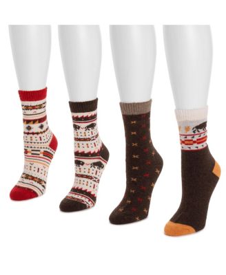 Women's 4 Pack Holiday Boot Socks