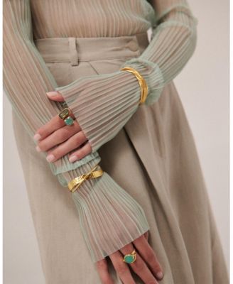 Evenness Hammered Bangle Bracelet