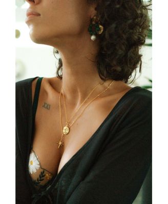 Moon Face Pendant Necklace