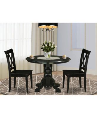 Dining Room Set Black, SHCL3-BLK-W