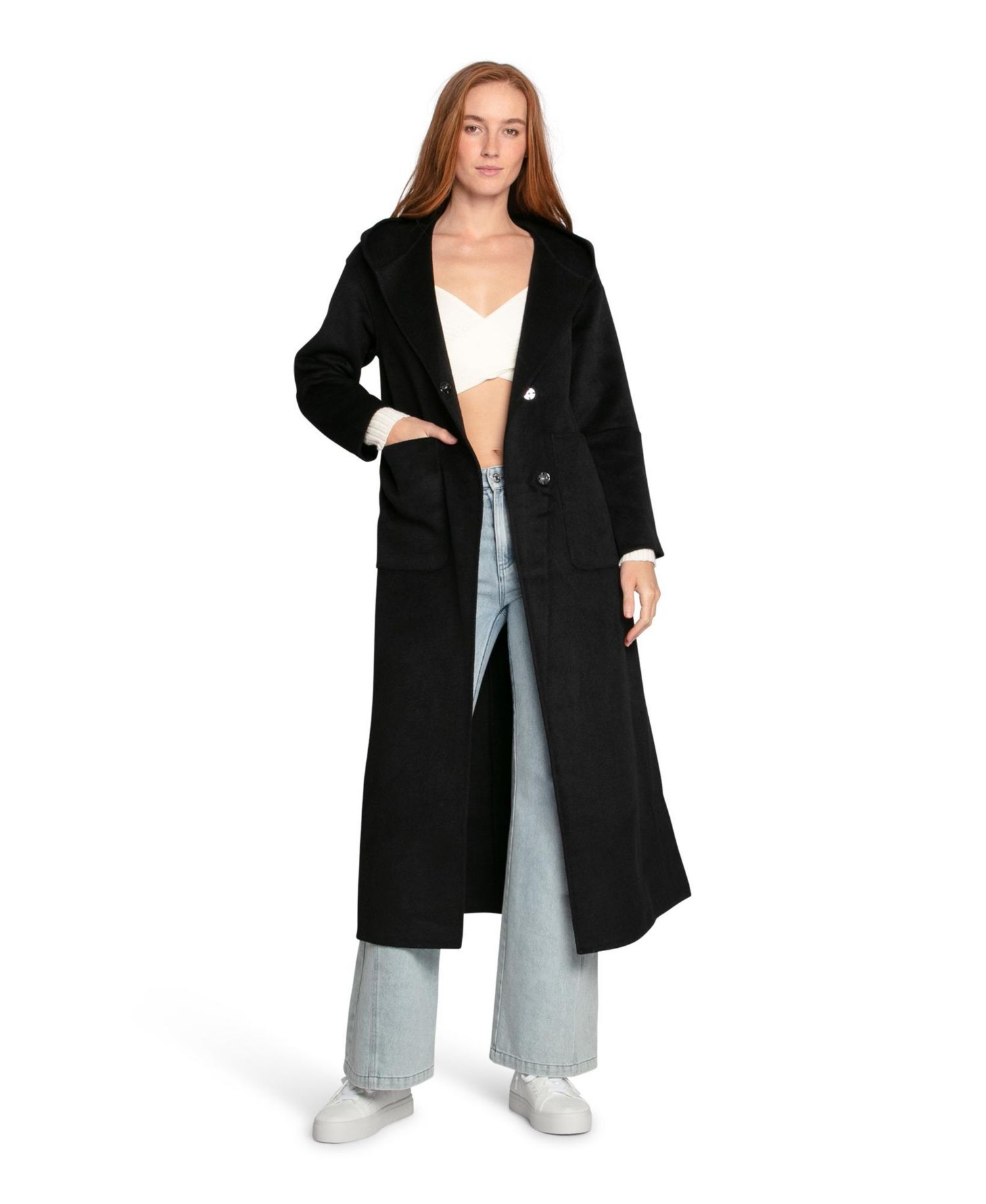 Walk My Way Wool Blend Oversized Maxi Coat