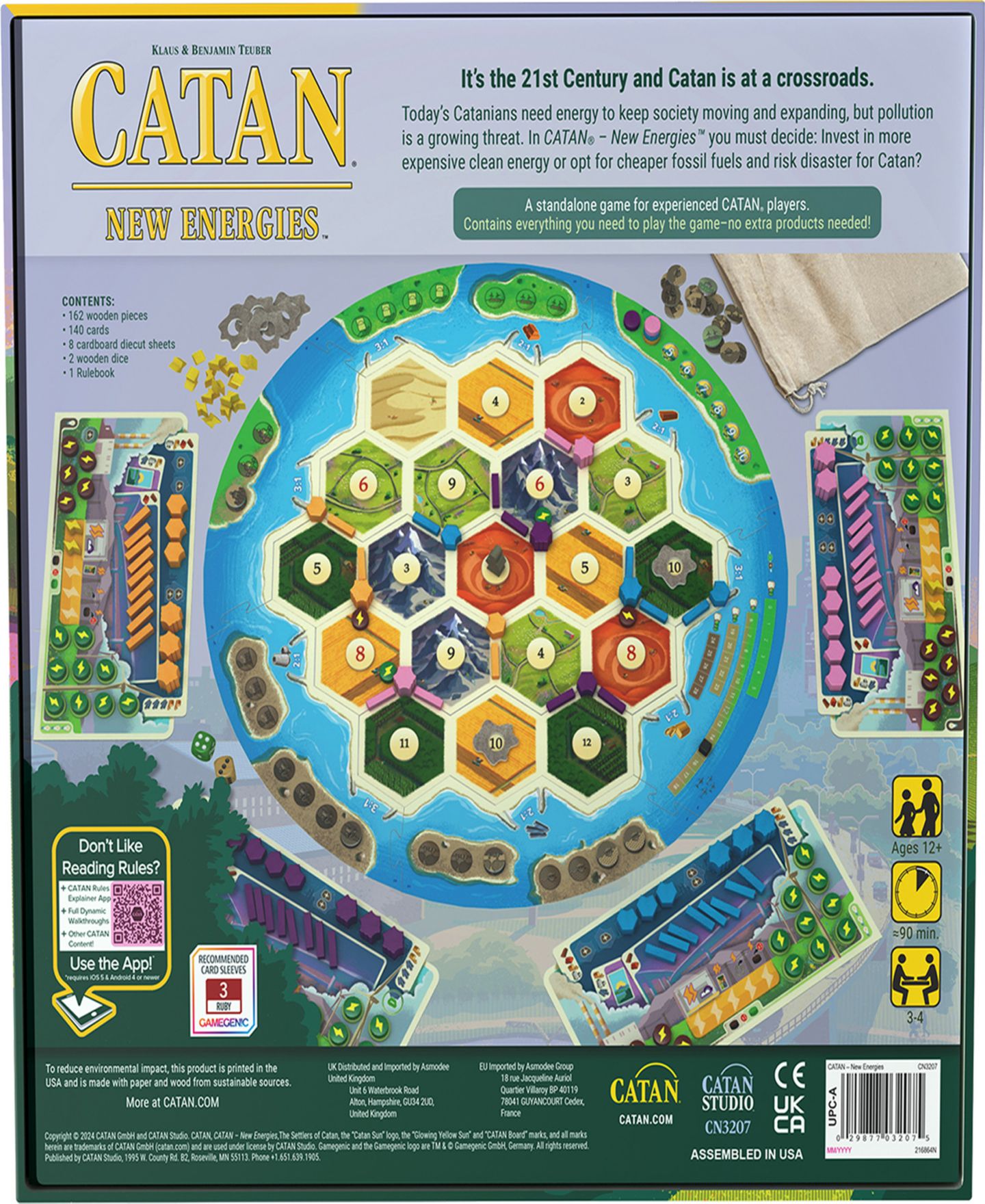 Детская настольная игра Catan Studio New Energies Strategy Family Board Game, Ages 12+ — фото 2