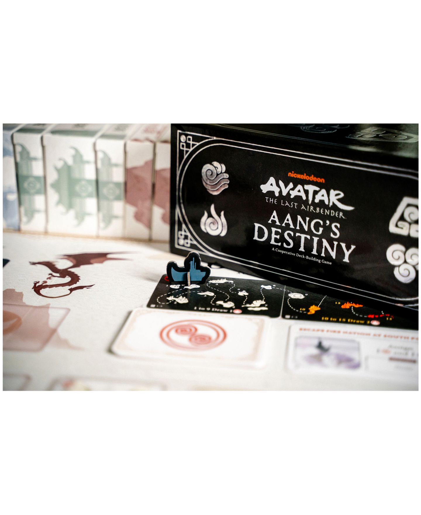 Детская настольная игра USAopoly Opoly Cooperative Deck-Building Aang's Destiny Board Game, Ages 10+ — фото 9