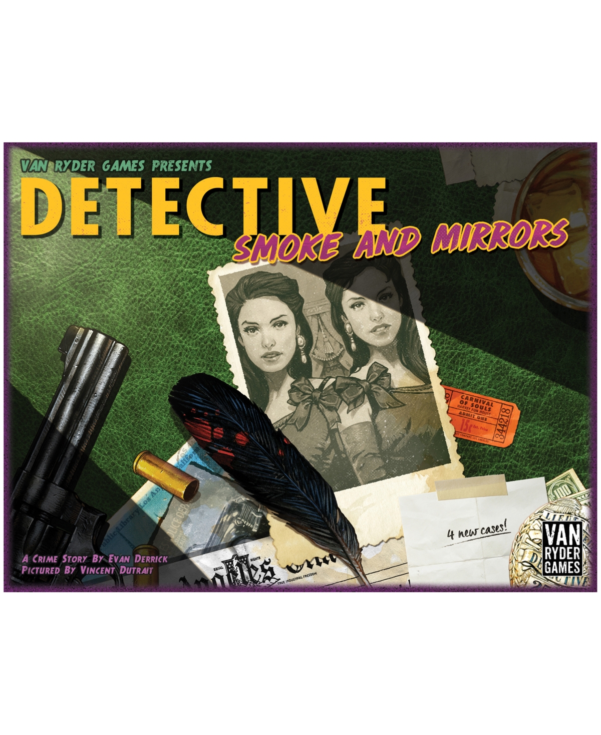 Van Ryder Games Detective City Of Angels Smoke And Mirrors Expansion Board Game In Multi
