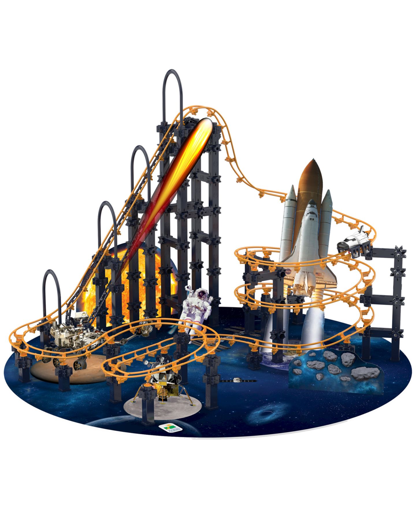 Детский конструктор The Learning Journey Galactic Adventure Techno Trax 300-Piece Motorized Building Set, Ages 8+ — фото 2