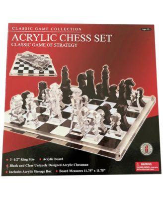Classic Game Collection - Acrylic Chess Set