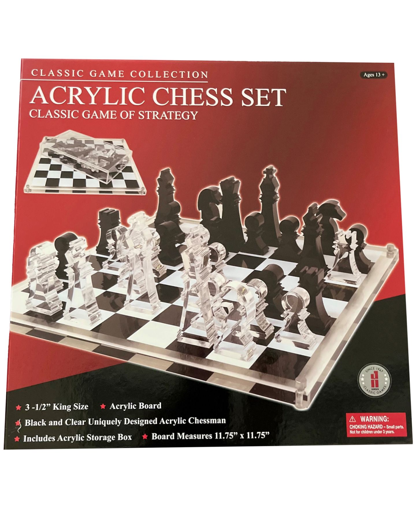 Детские игрушки John N. Hansen Co. Classic Game Collection 32-Piece Chess Set, Ages 13+ — фото 3