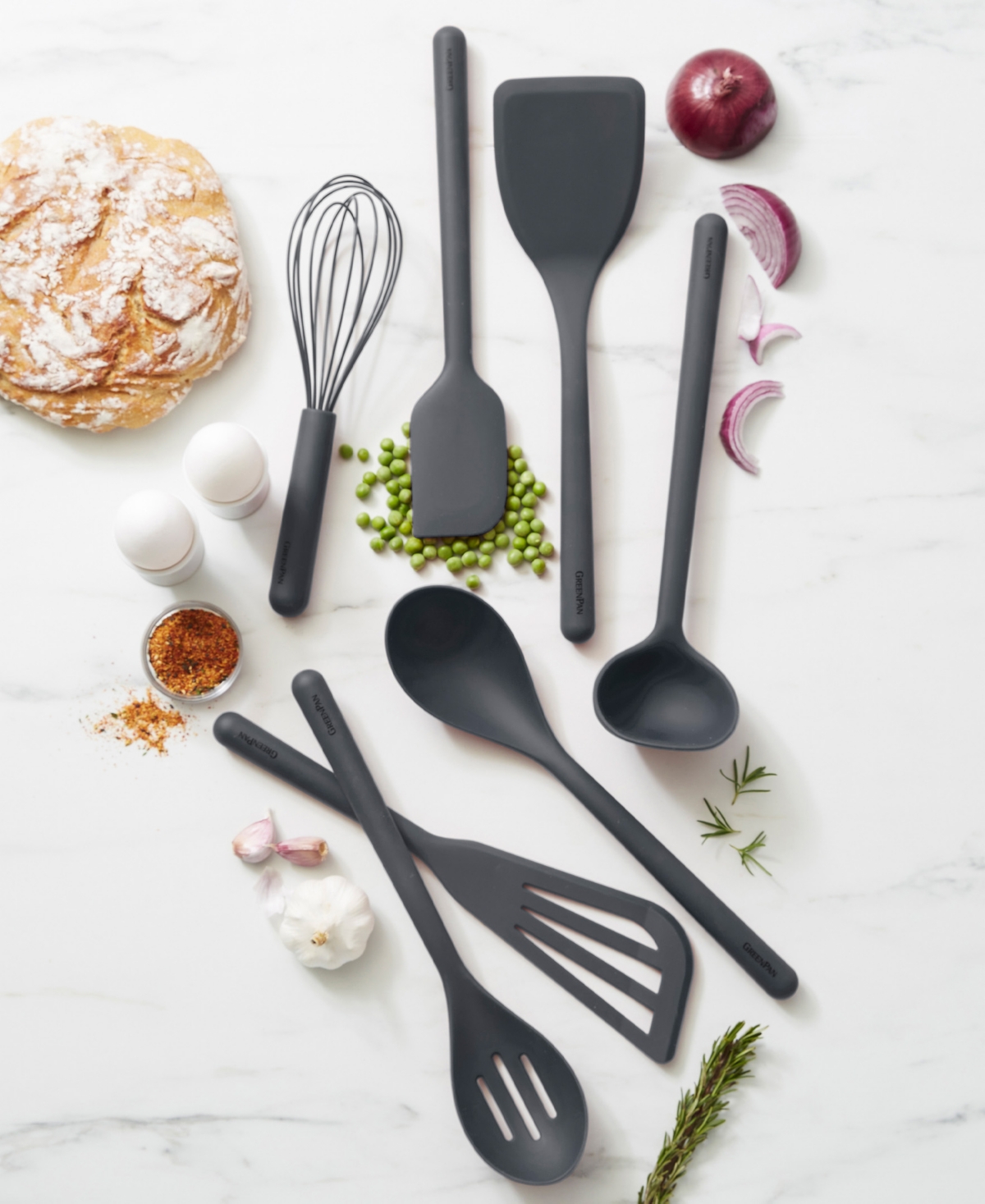 GreenPan Silicone Tools 7-Pc. Utensil Set