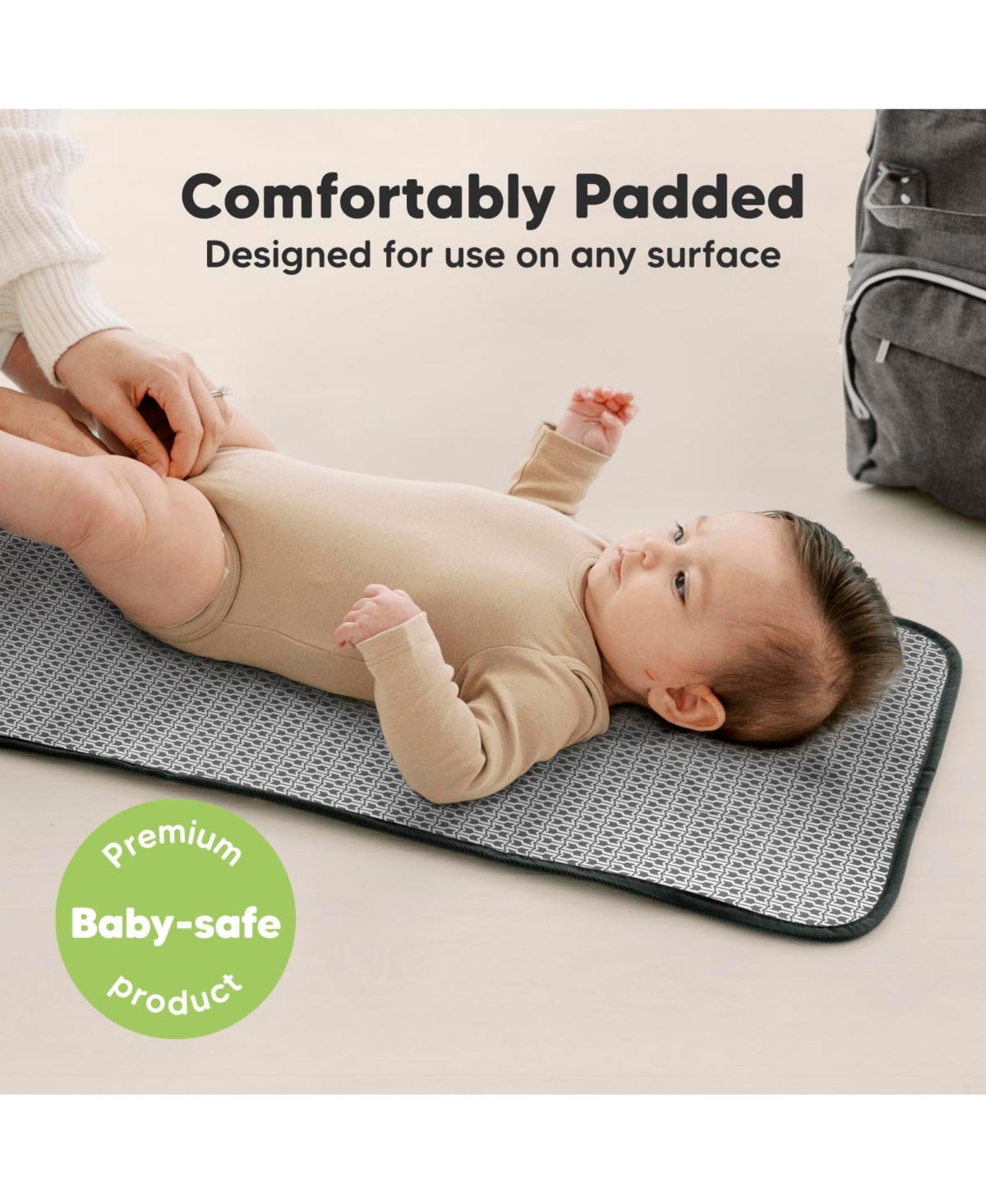KeaBabies Swift Diaper Changing Pad, Portable Waterproof Pad for Baby, Travel Bag