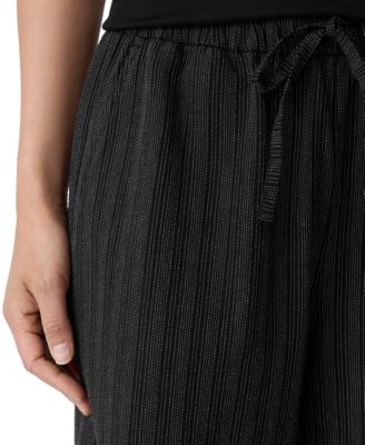 Petite Wide-Leg Cropped Pants