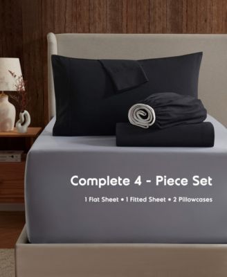 Premier Collection Deep Pocket 4 Piece Sheet Set, Queen