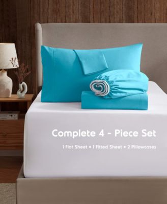 Premier Collection Deep Pocket 4 Piece Sheet Set, Queen