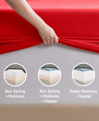 Premier Collection Deep Pocket 4 Piece Sheet Set, Full