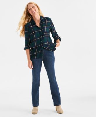 Women's Plaid Perfect Shirt, Macy's Exclusive