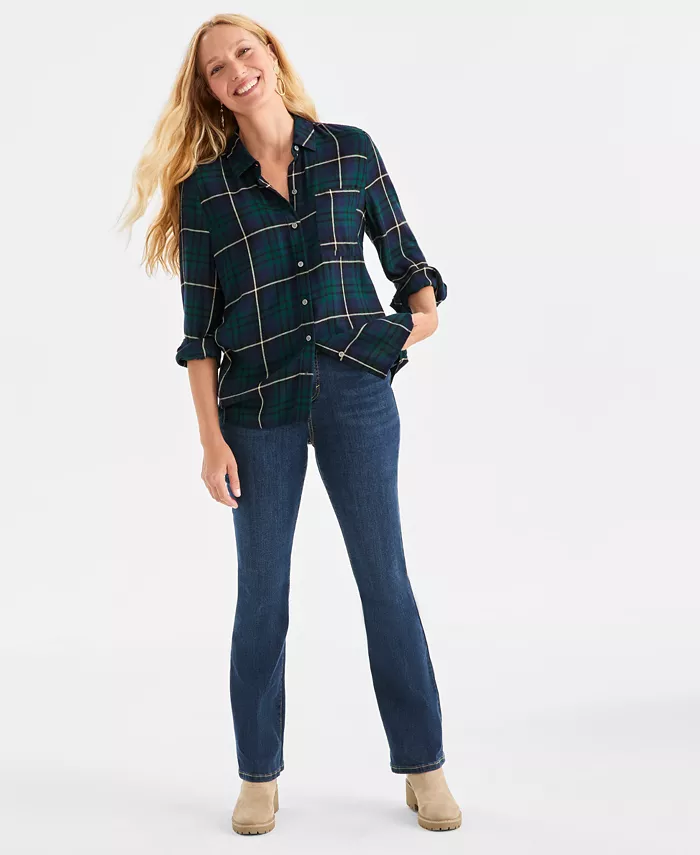 Women's Plaid Perfect Shirt - thumbnail 4