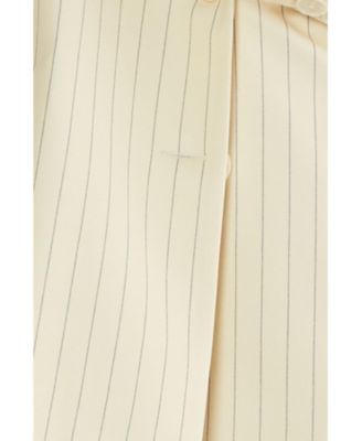 Women's Oversized Pinstripe Tailored Blazer
