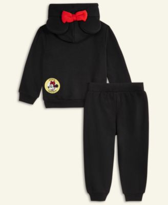 Toddler Girls Minnie Mouse Fleece Hoodie & Jogger Pant Set, Macy's Exclusive
