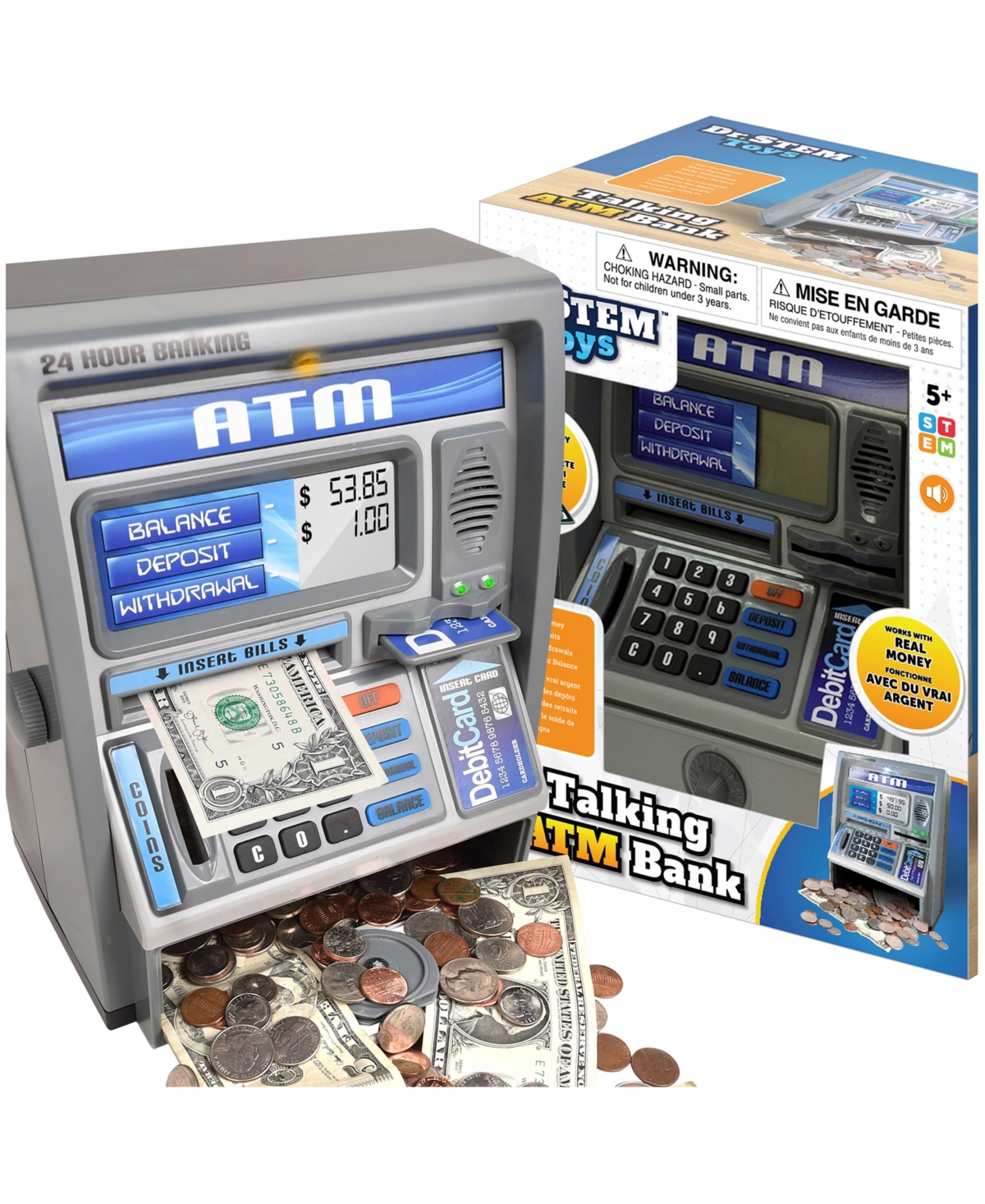 Dr. Stem Toys Talking Atm Bank Toy In Multi