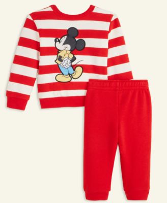 Baby Mickey Mouse Pullover Sweatshirt & Jogger Pants Set, Macy's Exclusive