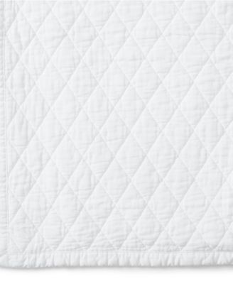 Solid Diamond Double Voile Pillow Sham