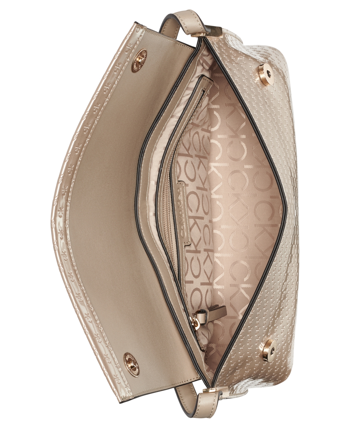 Calvin Klein Women's Verne Mini Shoulder Bag In Silver