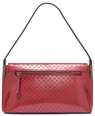 Verne Signature Embossed Flap Shoulder Bag