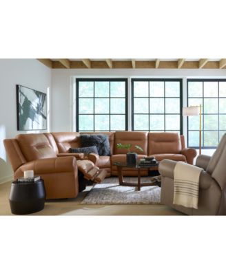 Alexandre Leather Sectional Collection, Exclusively at Macy's
