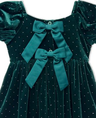 Baby Girls' Stretch Velvet Dress