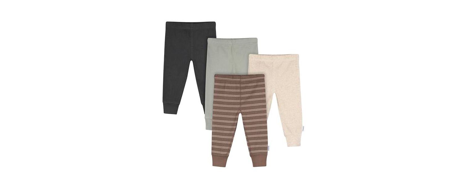 Baby Boys Dark Shadow Active Pants, 4-Pack
