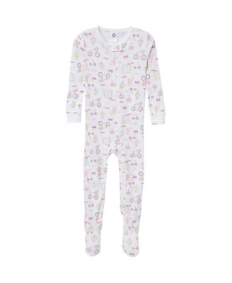 Baby Girls' Snug Fit Footed Pajamas, 2-Pack, Dogs